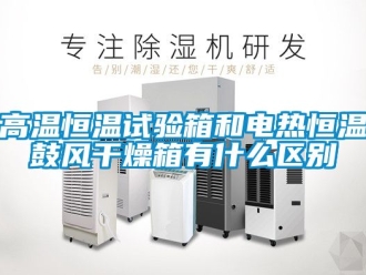 知識百科高溫恒溫試驗箱和電熱恒溫鼓風干燥箱有什么區別
