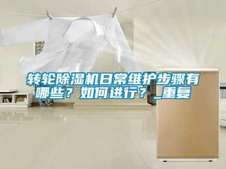 常見問題轉輪除濕機日常維護步驟有哪些？如何進行？_重復