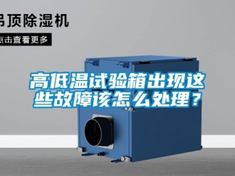 常見問題高低溫試驗(yàn)箱出現(xiàn)這些故障該怎么處理？