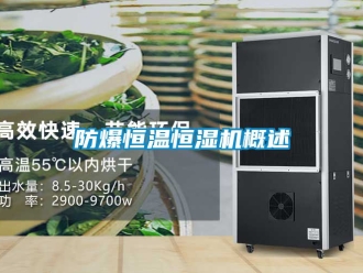 知識百科防爆恒溫恒濕機概述