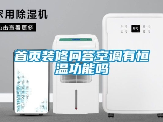 知識百科首頁裝修問答空調(diào)有恒溫功能嗎