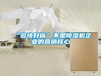 常見問題“多快好省”不是除濕機(jī)企業(yè)的營銷核心