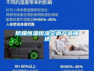 知識百科防爆恒溫恒濕空調產品描述