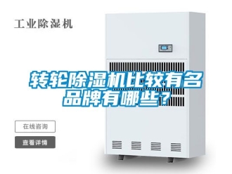 常見問題轉輪除濕機比較有名品牌有哪些？