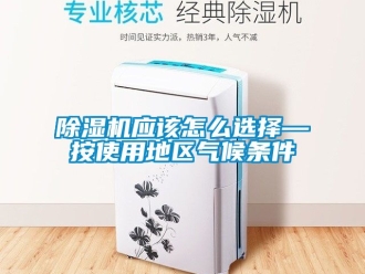 行業(yè)新聞除濕機(jī)應(yīng)該怎么選擇—按使用地區(qū)氣候條件