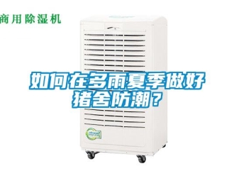 常見問題如何在多雨夏季做好豬舍防潮？