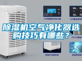 行業(yè)新聞除濕機(jī)空氣凈化器選購技巧有哪些？
