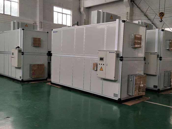 濟(jì)南銘威化工鋰電池鈷酸鋰零下40℃露點(diǎn)，三臺(tái)全新風(fēng)轉(zhuǎn)輪除濕機(jī)組
